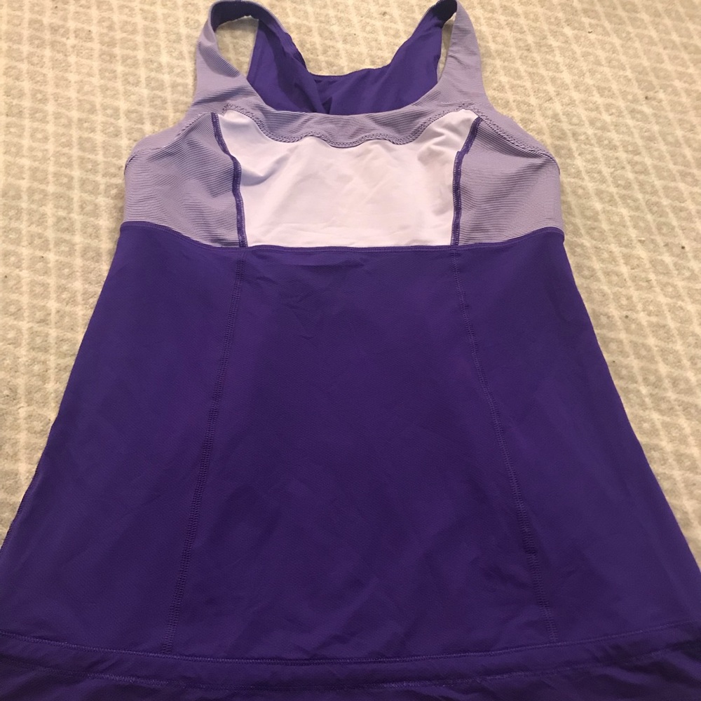 Lululemon purple tank top size 8